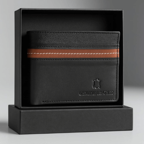 100% Premium Genuine Leather Wallet - Image 4