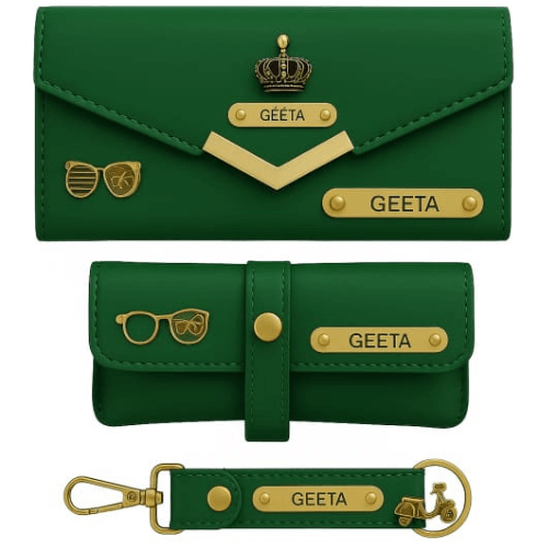 Combo of Customized Clutch, Sunglasses and Keychain - Image 6